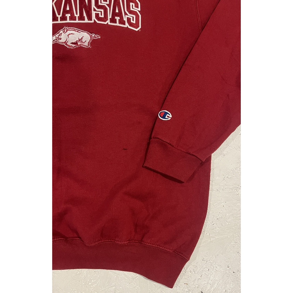 Vintage Champion‎ Arkansas Razorbacks Embroidered Crewneck Sweatshirt Youth XL - Picture 2 of 11